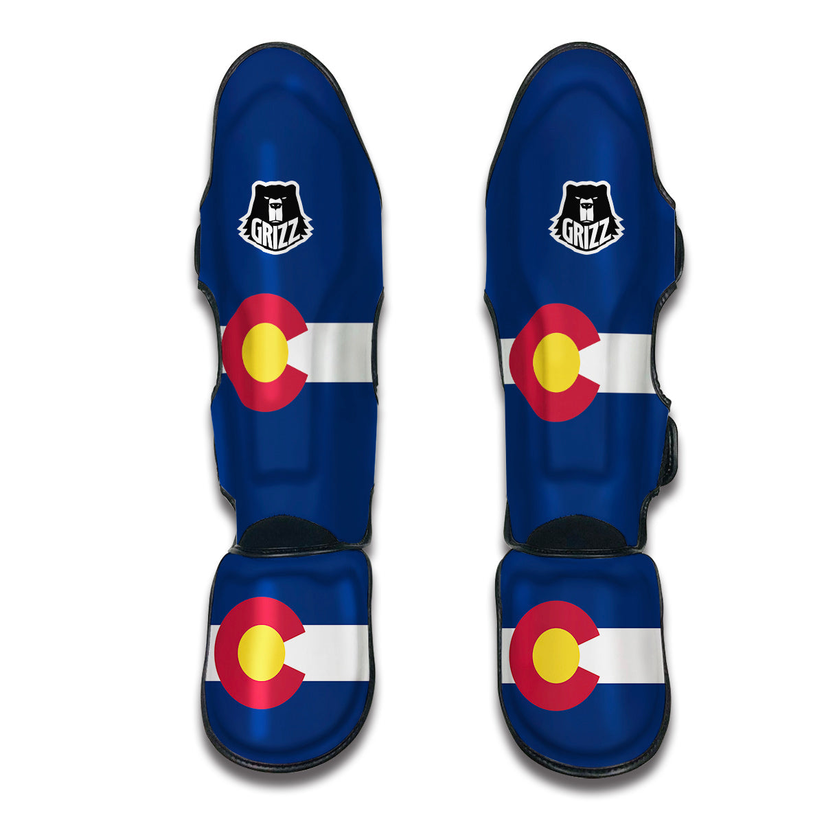 Flag Of Colorado Muay Thai Shin Guards-grizzshop