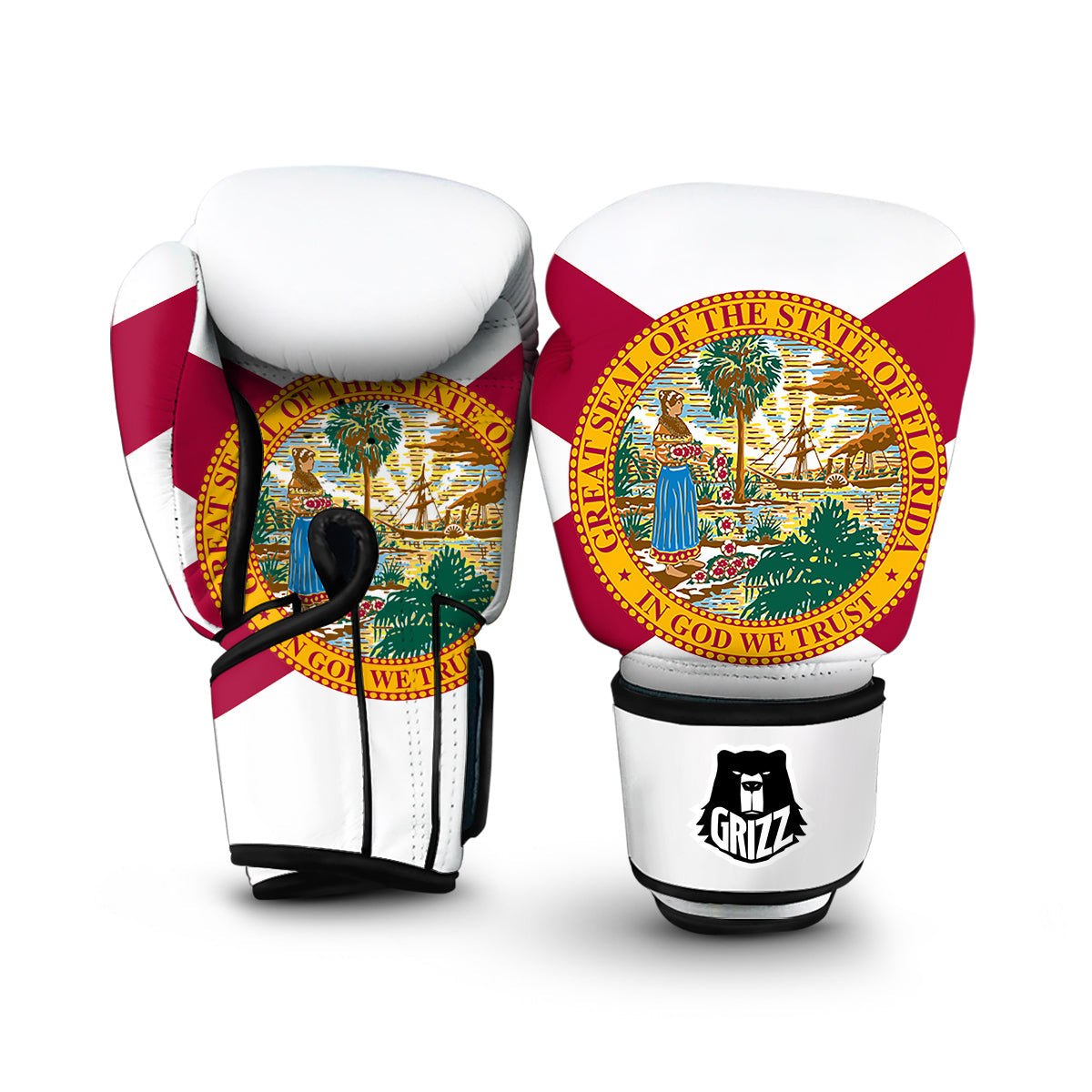 Flag Of Florida Boxing Gloves-grizzshop
