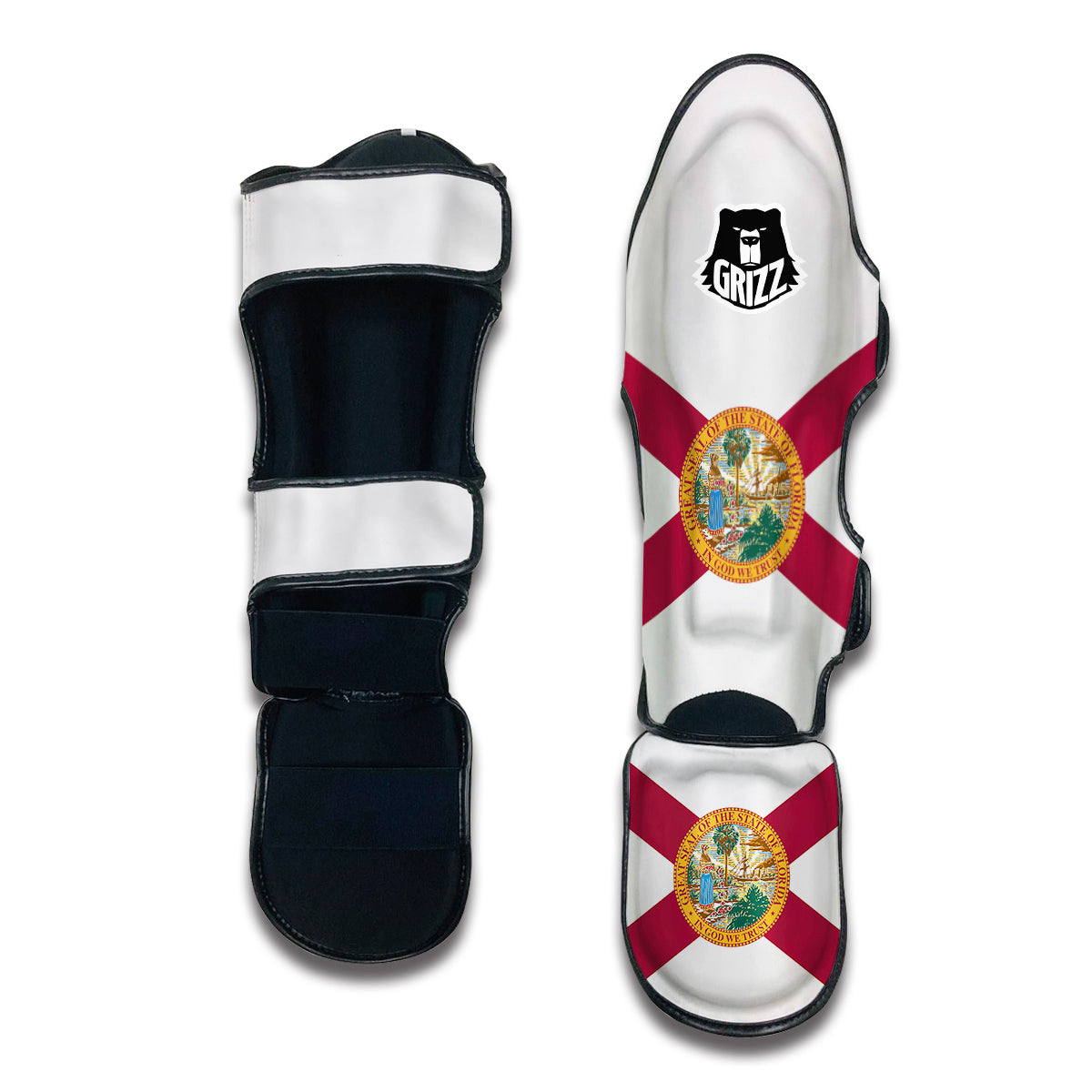 Flag Of Florida Muay Thai Shin Guards-grizzshop