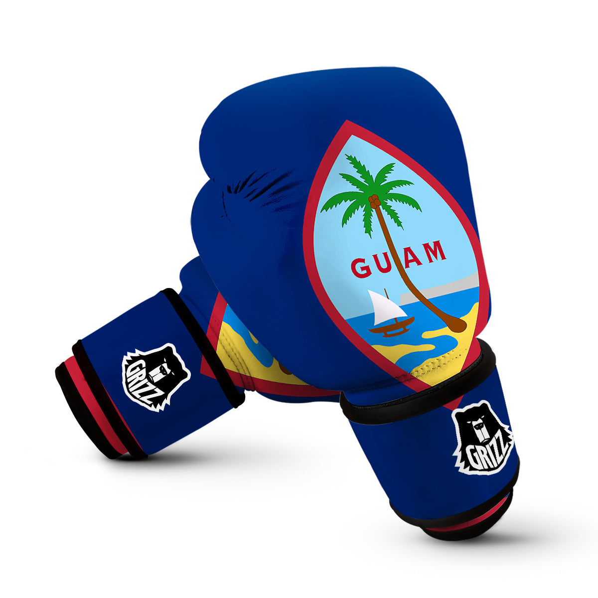 Flag Of Guam Boxing Gloves-grizzshop