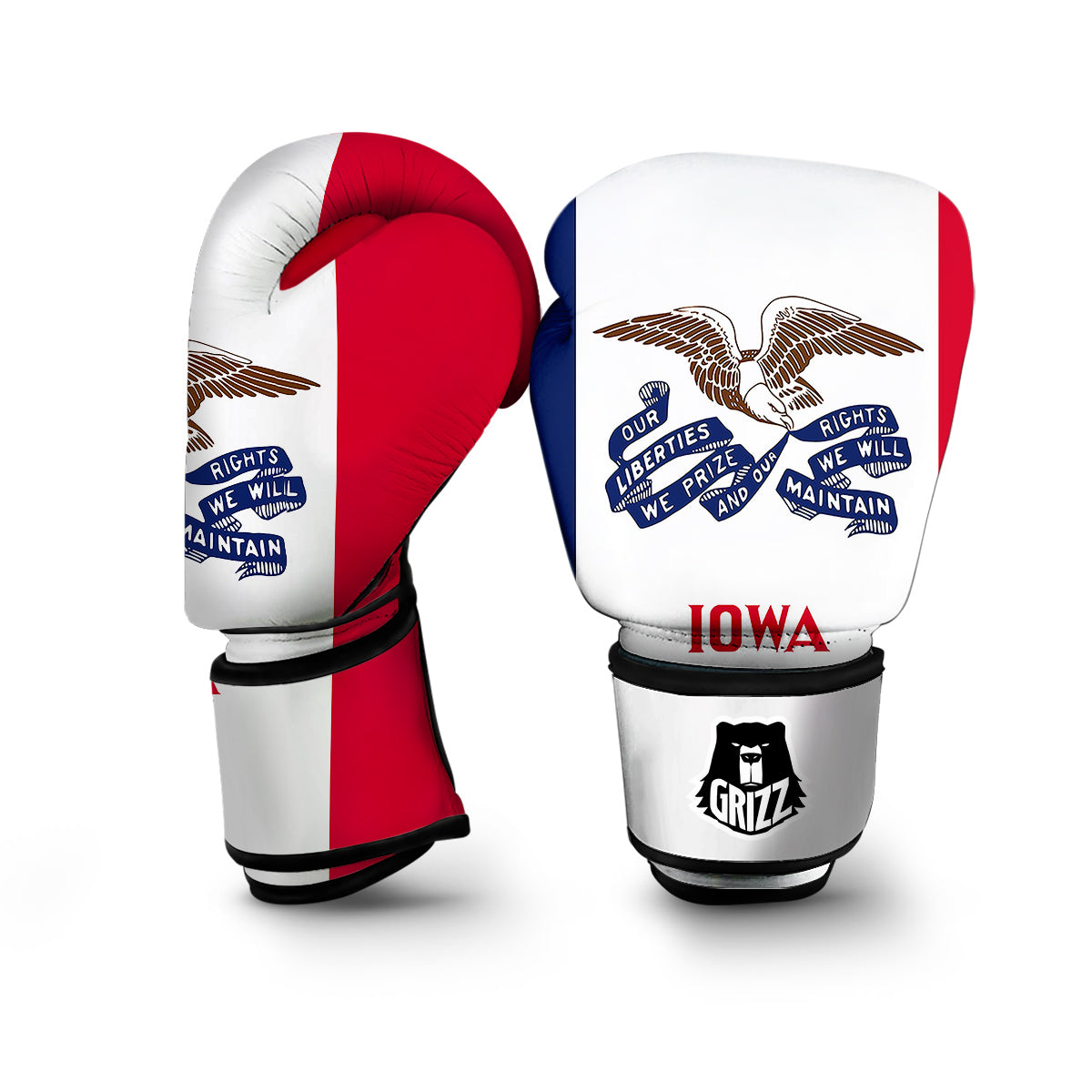 Flag Of Iowa Boxing Gloves-grizzshop