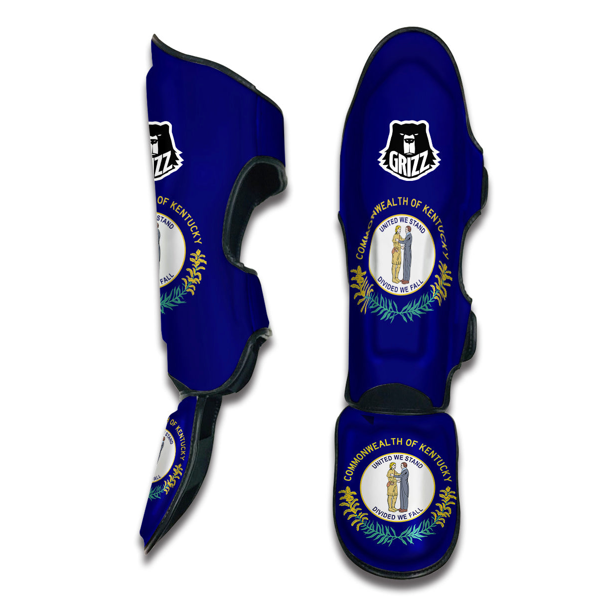 Flag Of Kentucky Muay Thai Shin Guards-grizzshop