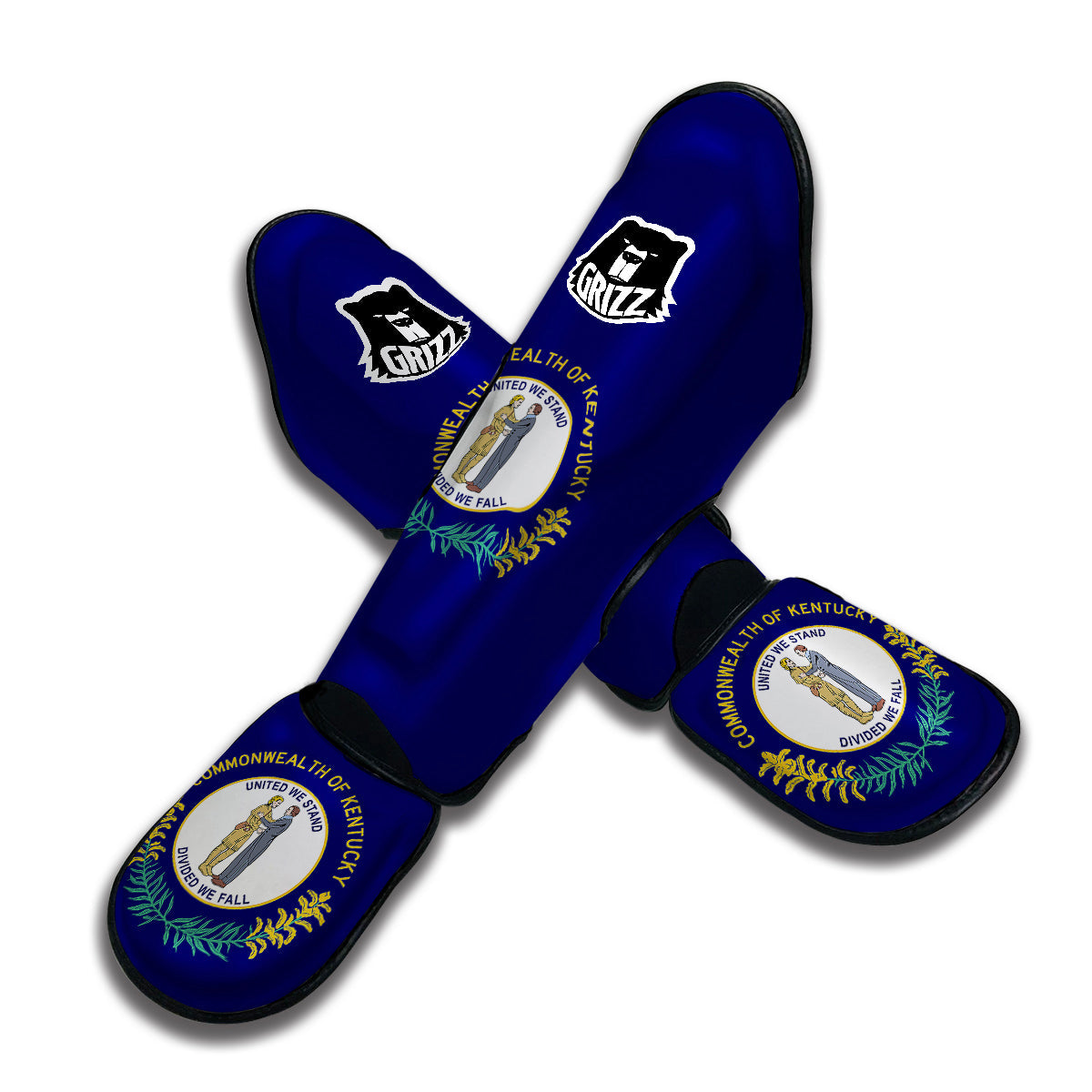 Flag Of Kentucky Muay Thai Shin Guards-grizzshop