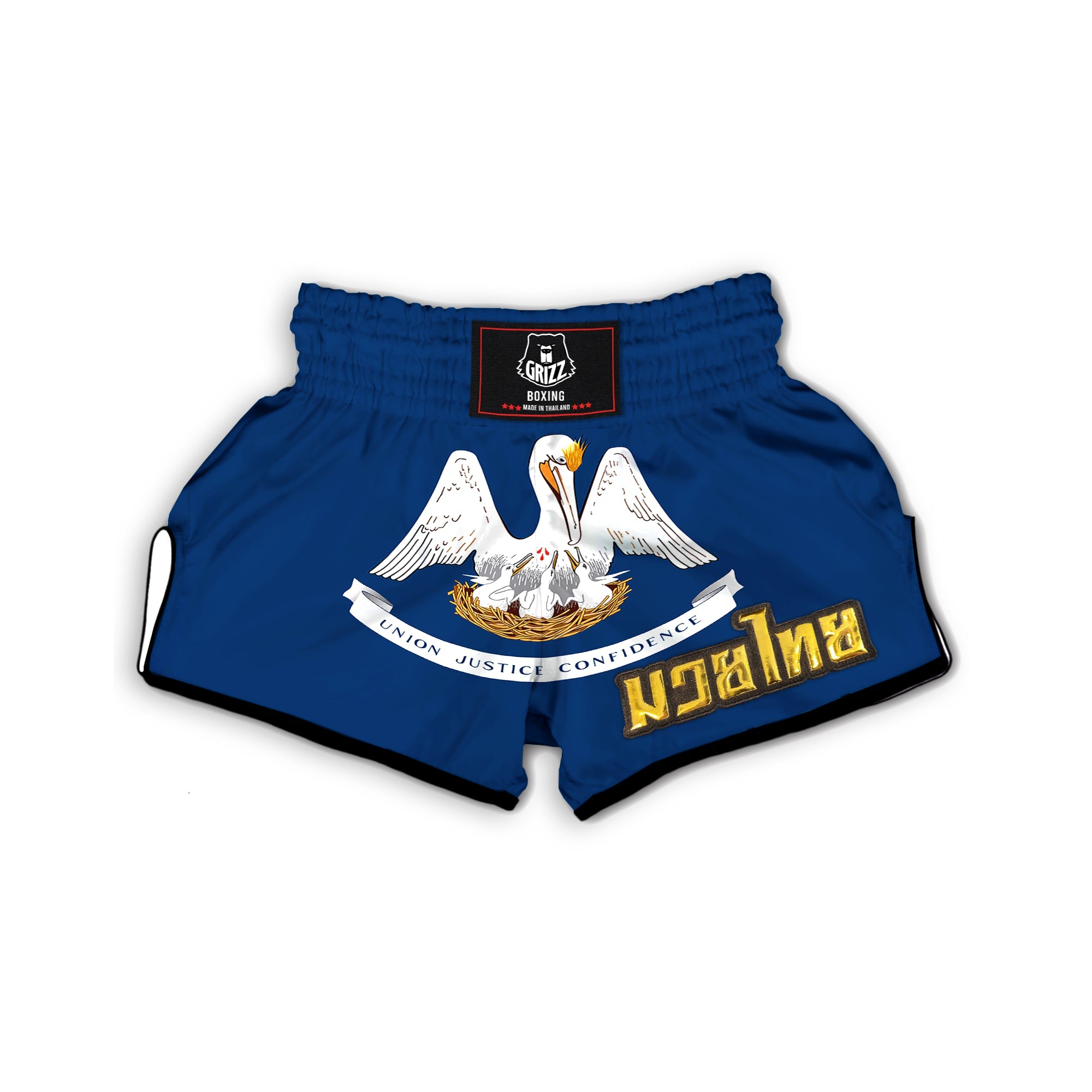 Flag Of Louisiana Muay Thai Boxing Shorts-grizzshop