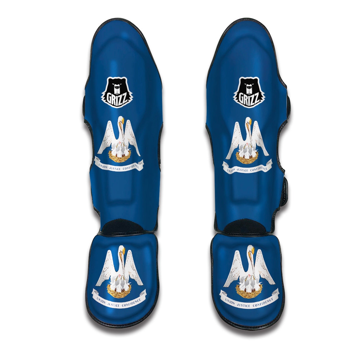 Flag Of Louisiana Muay Thai Shin Guards-grizzshop