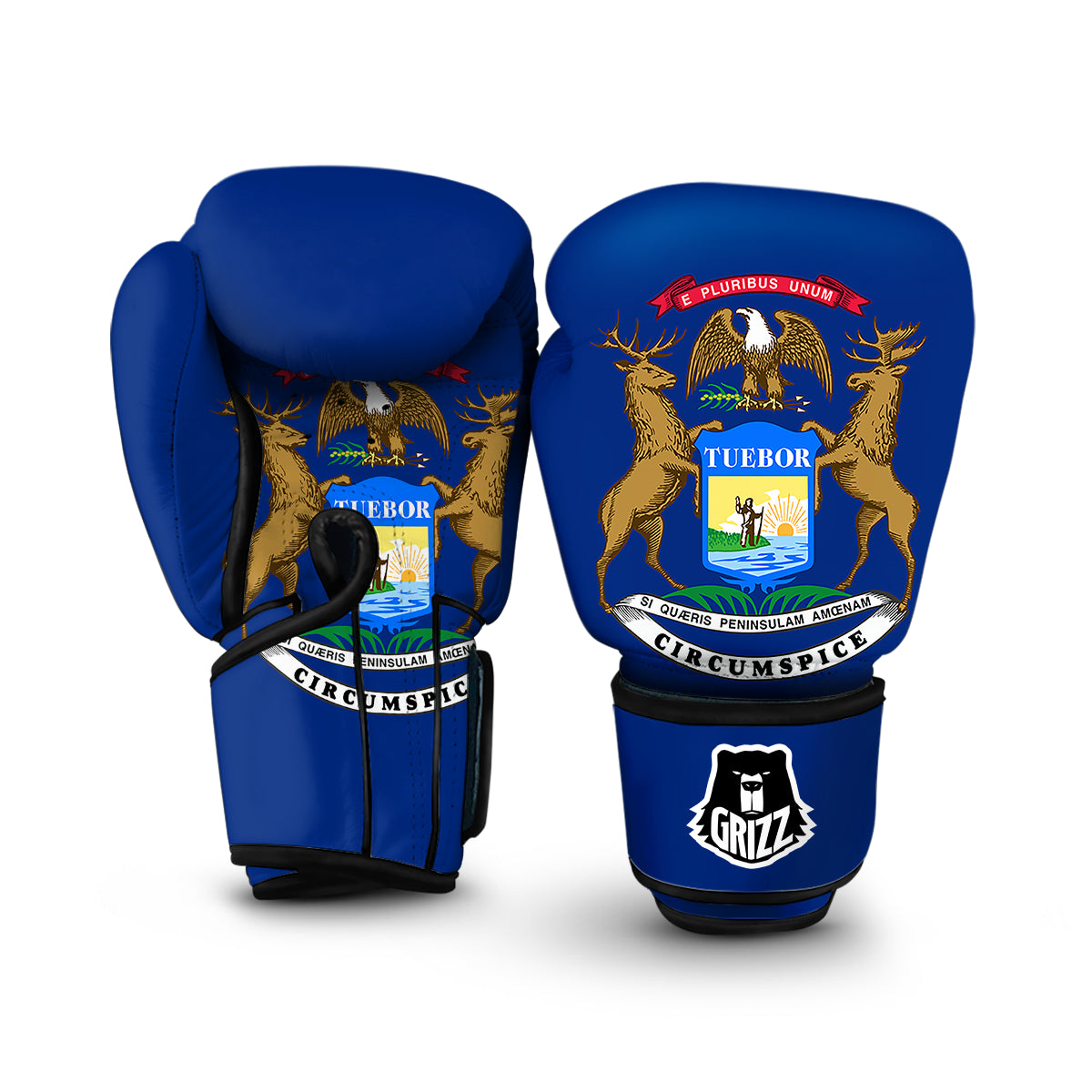 Flag Of Michigan Boxing Gloves-grizzshop