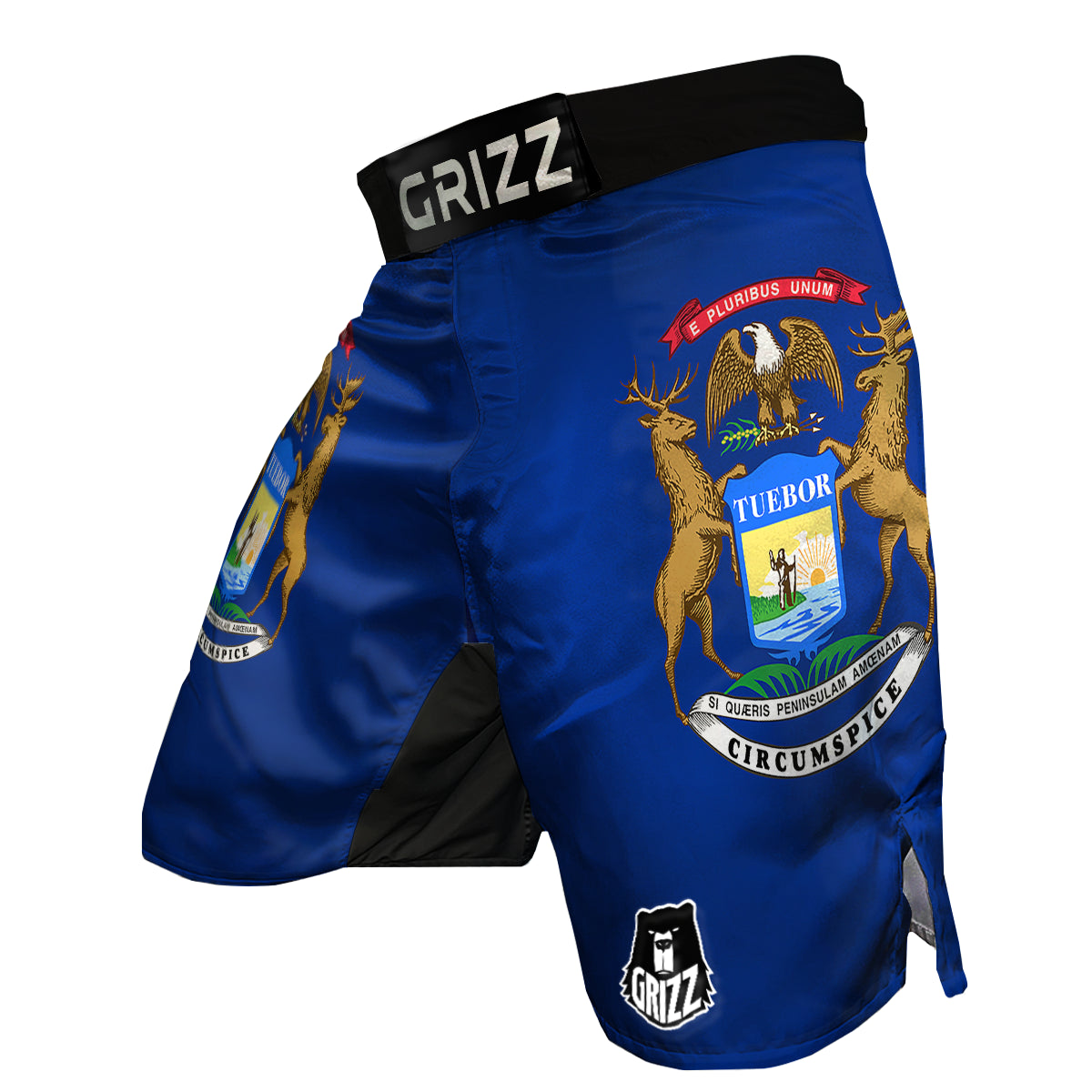 Flag Of Michigan MMA Shorts-grizzshop