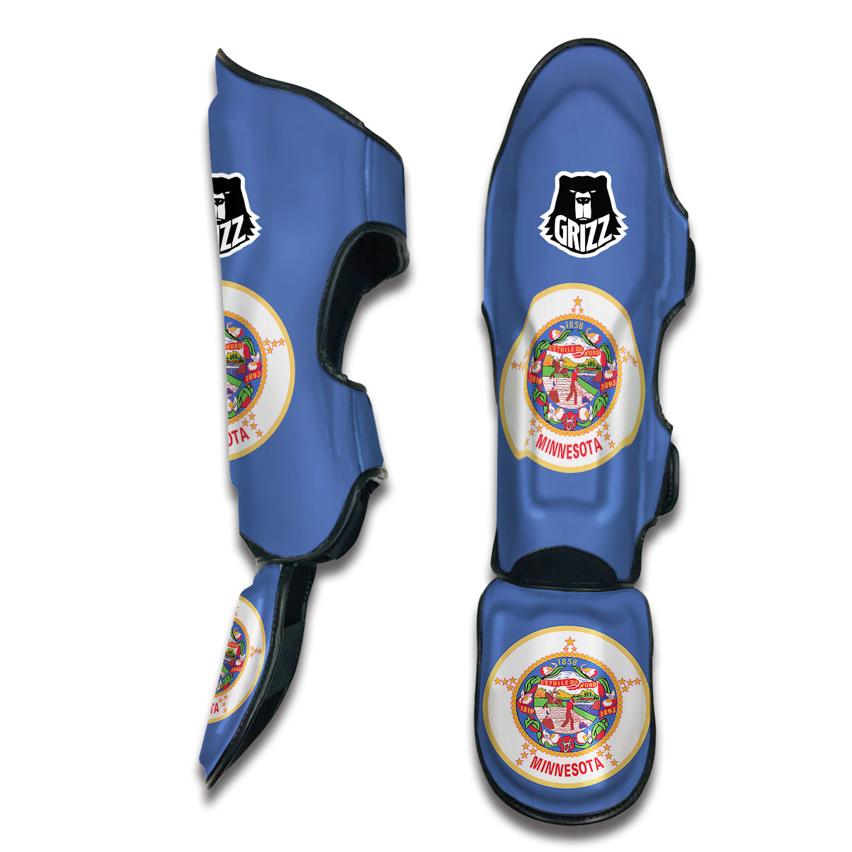 Flag Of Minnesota Muay Thai Shin Guards-grizzshop