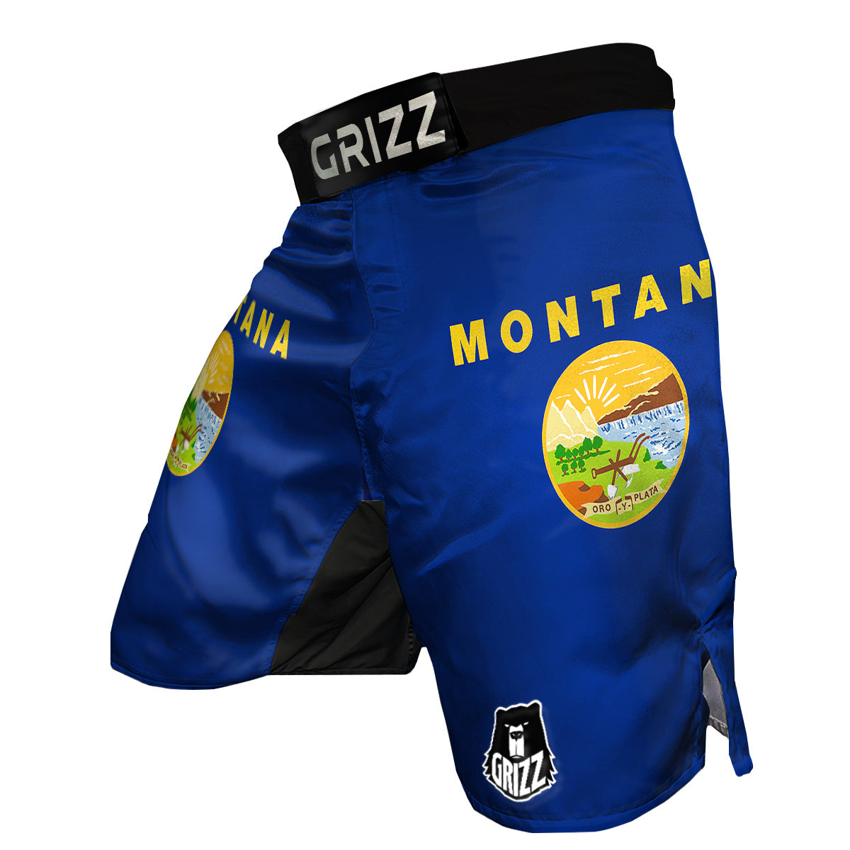 Flag Of Montana MMA Shorts-grizzshop