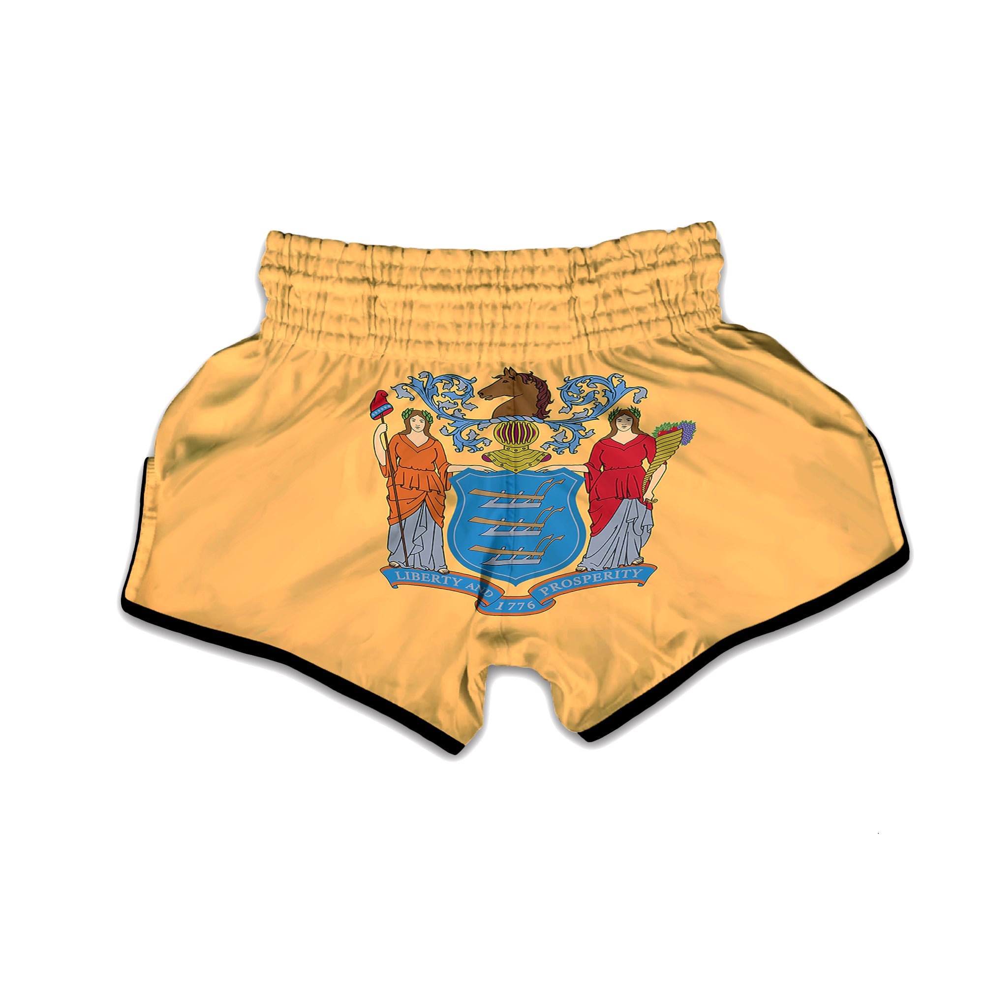 Flag Of New Jersey Muay Thai Boxing Shorts-grizzshop