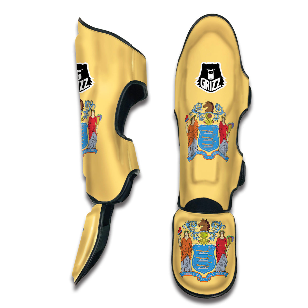 Flag Of New Jersey Muay Thai Shin Guards-grizzshop