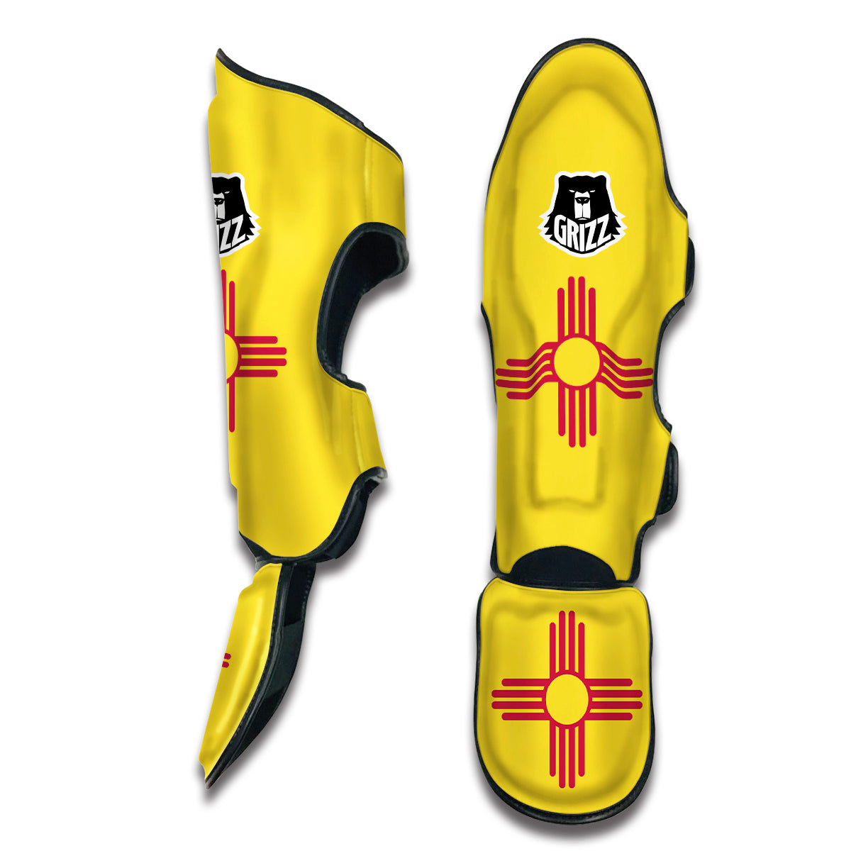 Flag Of New Mexico Muay Thai Shin Guards-grizzshop