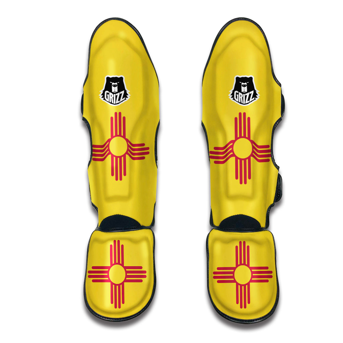 Flag Of New Mexico Muay Thai Shin Guards-grizzshop