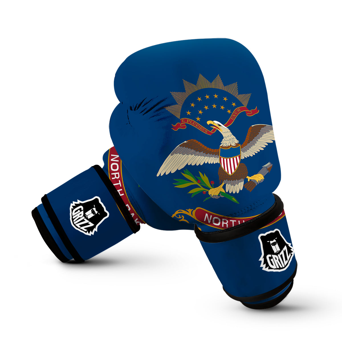 Flag Of North Dakota Boxing Gloves-grizzshop
