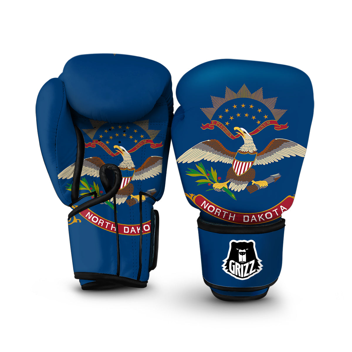 Flag Of North Dakota Boxing Gloves-grizzshop