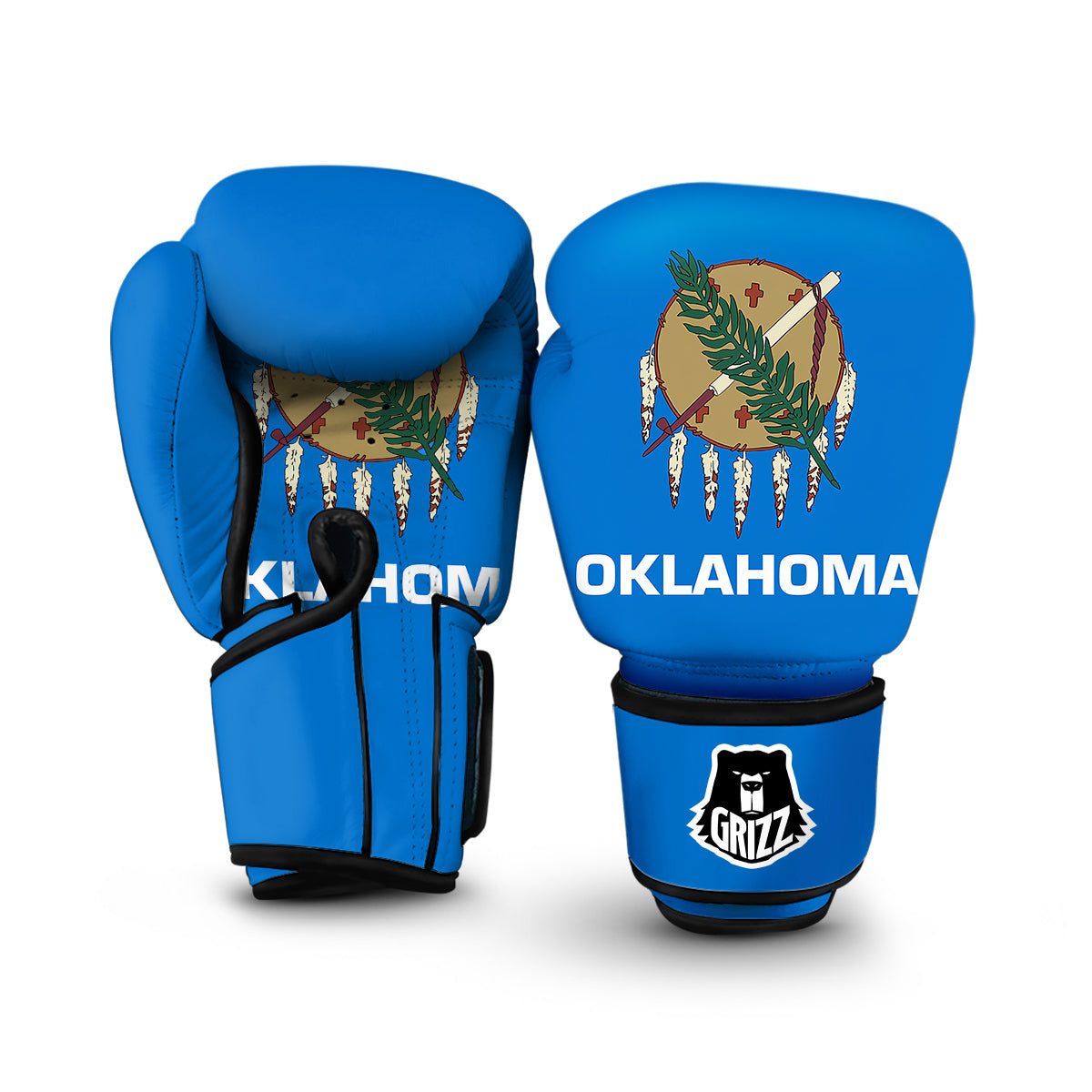Flag Of Oklahoma Boxing Gloves-grizzshop
