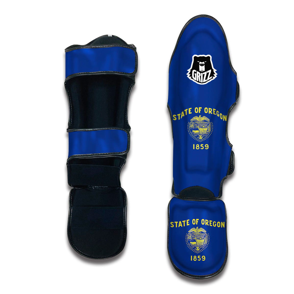 Flag Of Oregon Muay Thai Shin Guards-grizzshop