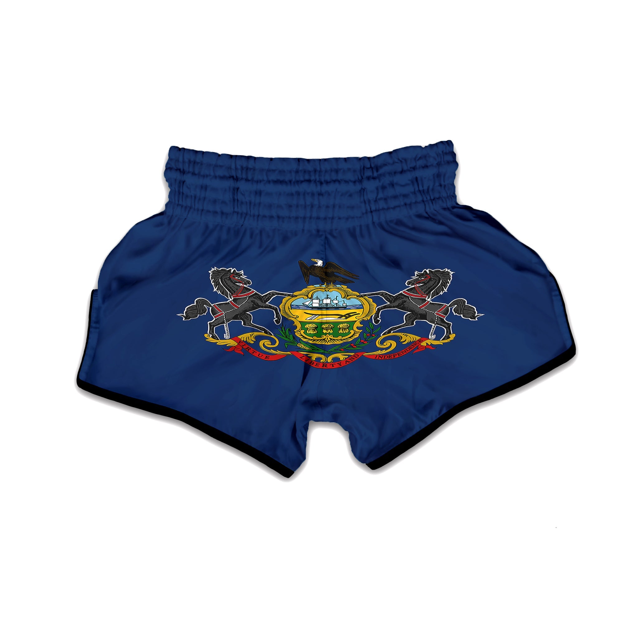 Flag Of Pennsylvania Muay Thai Boxing Shorts-grizzshop