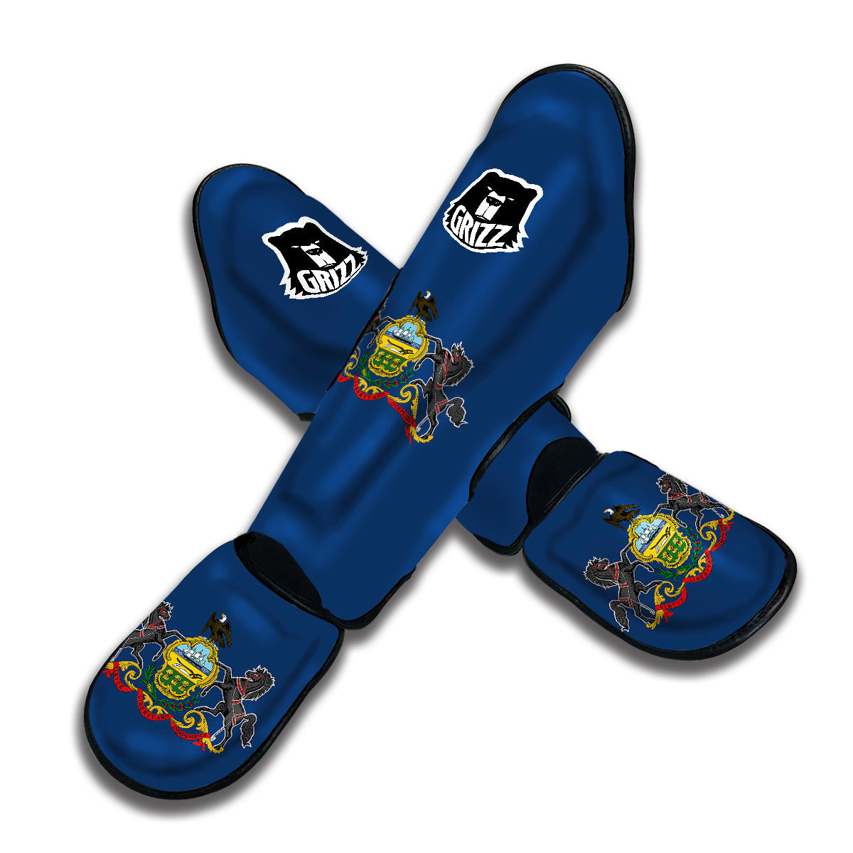 Flag Of Pennsylvania Muay Thai Shin Guards-grizzshop