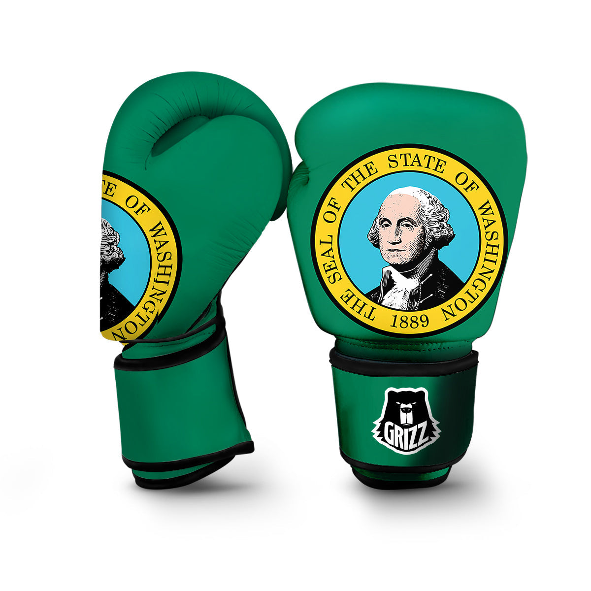 Flag Of Washington Boxing Gloves-grizzshop