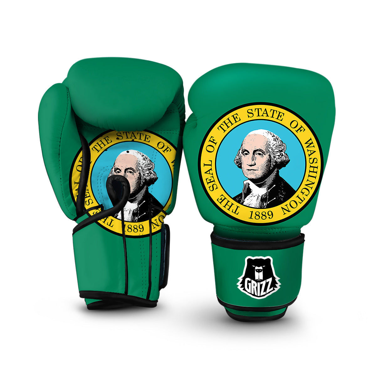 Flag Of Washington Boxing Gloves-grizzshop