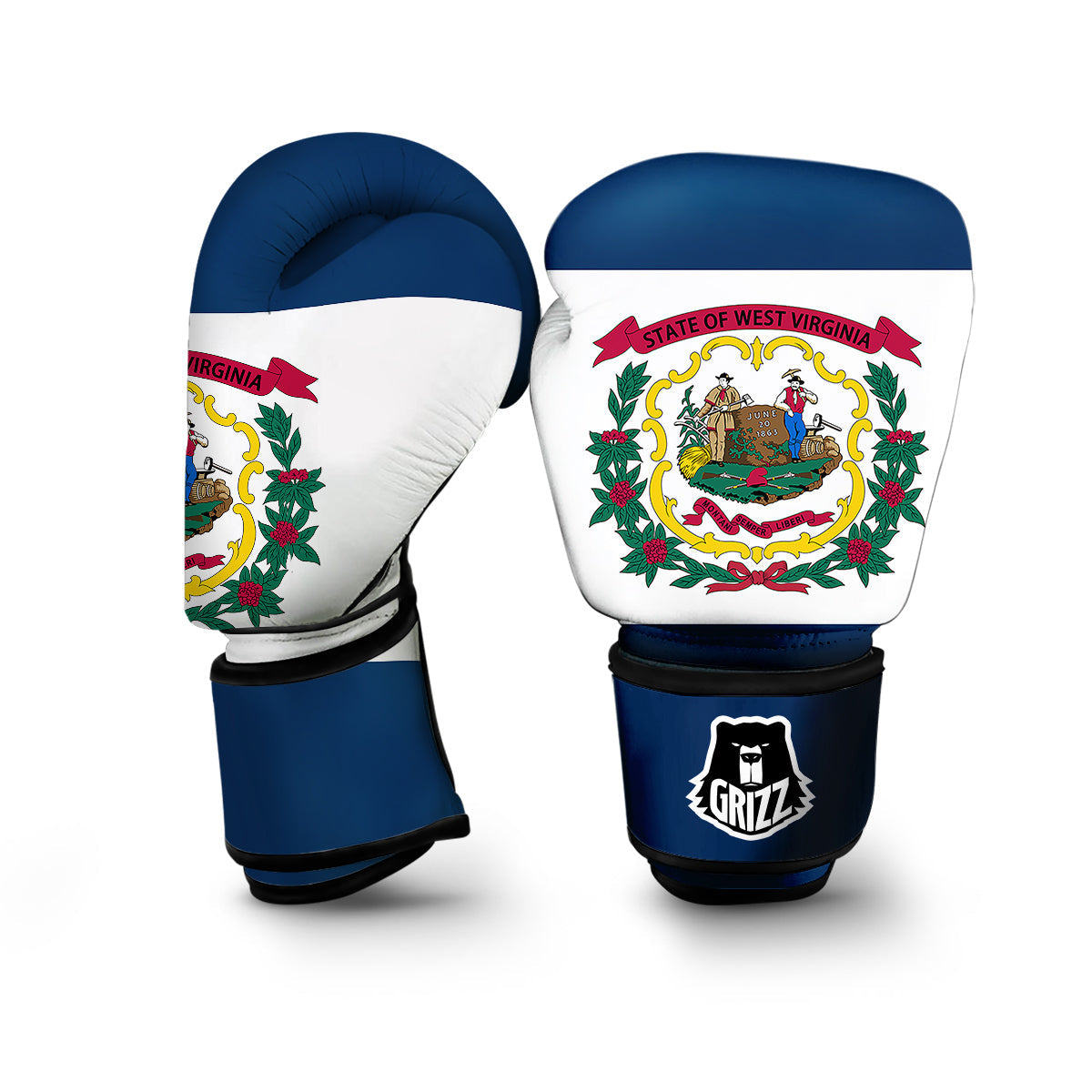 Flag Of West Virginia Boxing Gloves-grizzshop