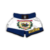 Flag Of West Virginia Muay Thai Boxing Shorts-grizzshop