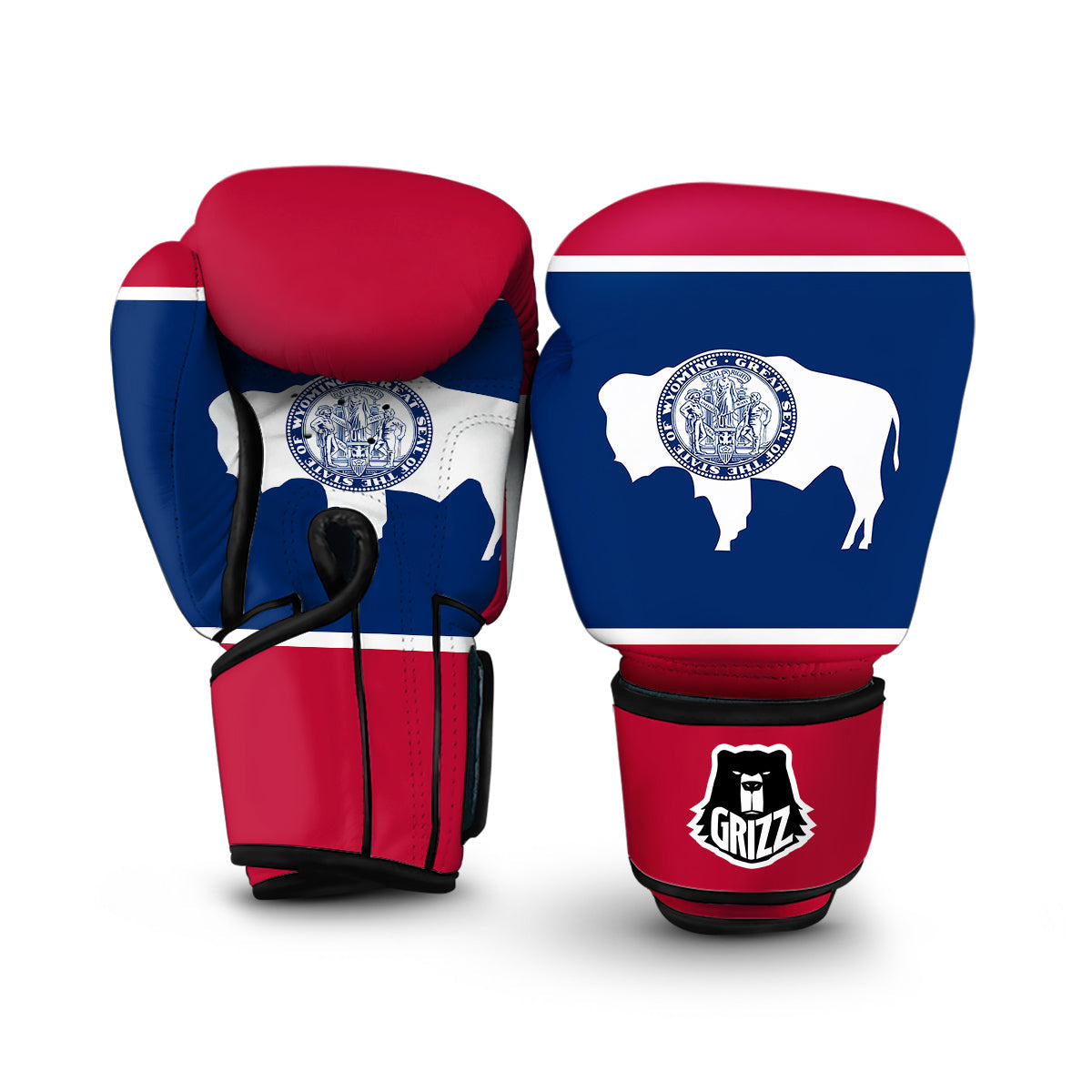 Flag Of Wyoming Boxing Gloves-grizzshop