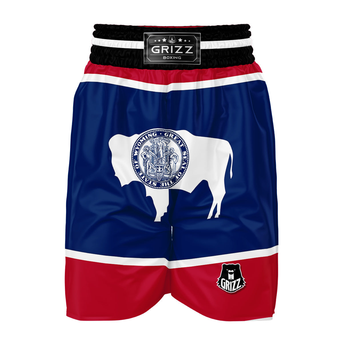 Flag Of Wyoming Boxing Shorts-grizzshop