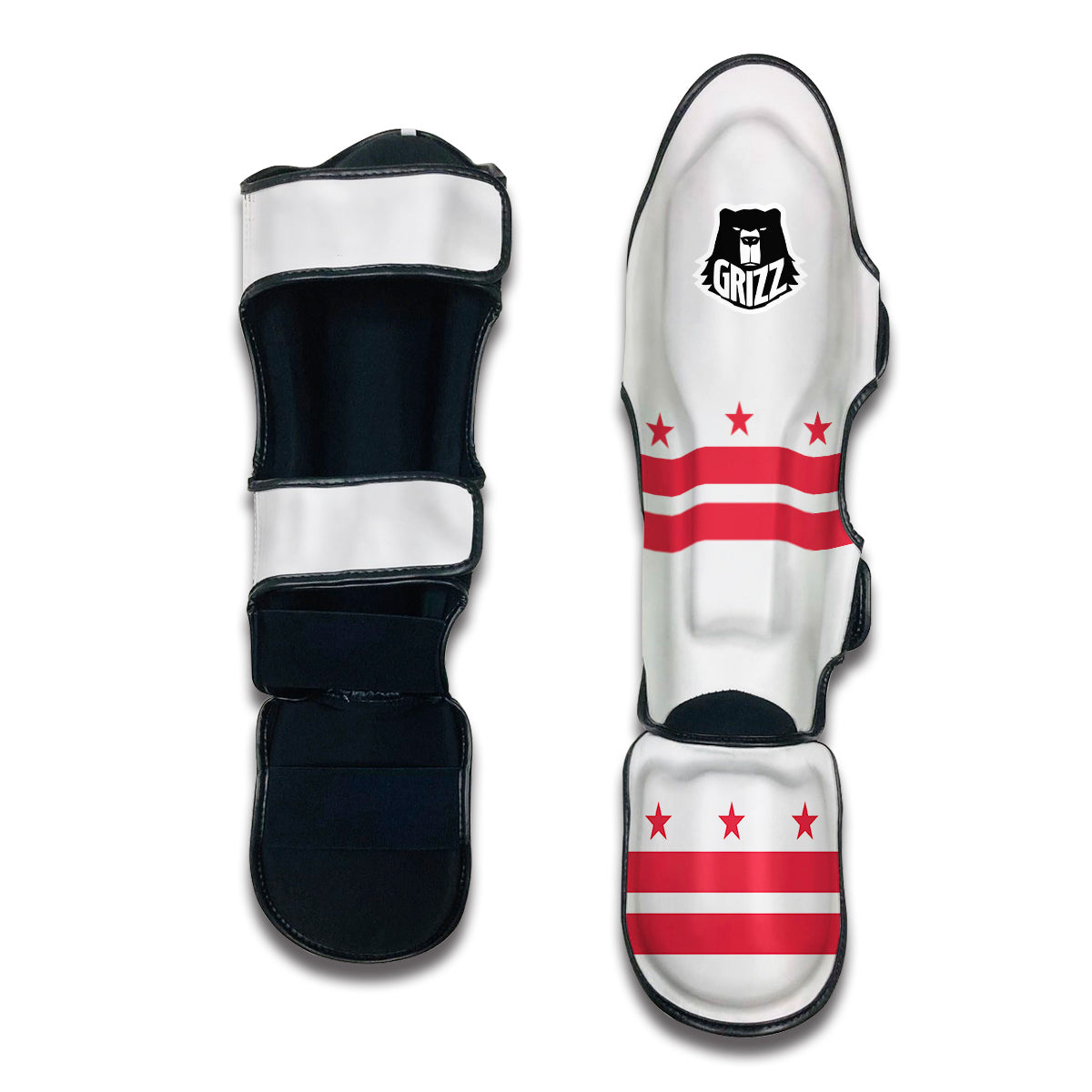 Flag Of the District Of Columbia Muay Thai Shin Guards-grizzshop