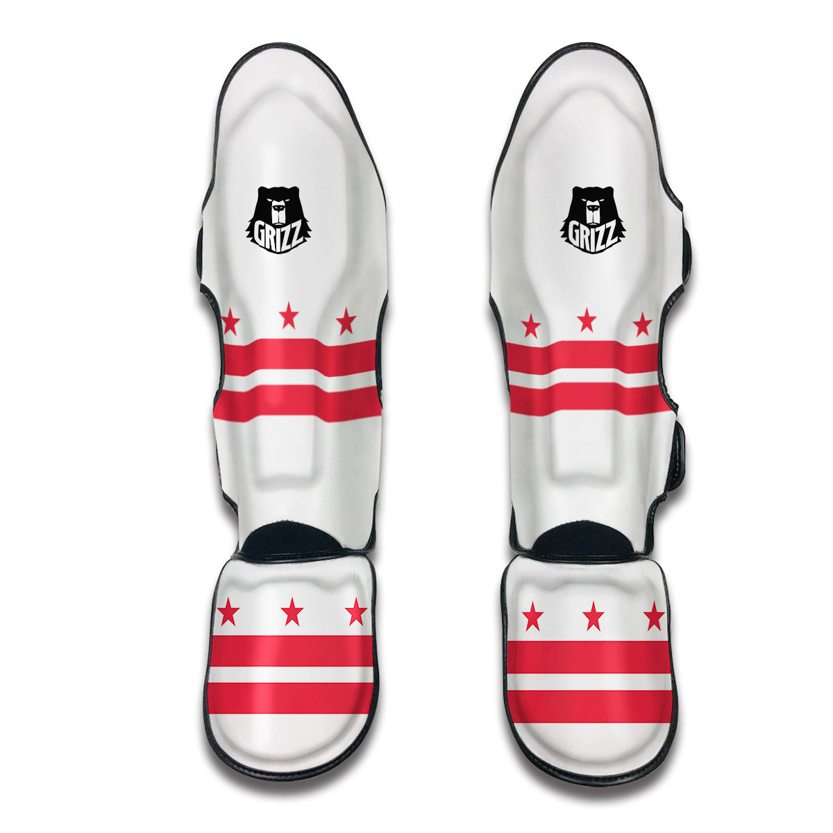 Flag Of the District Of Columbia Muay Thai Shin Guards-grizzshop