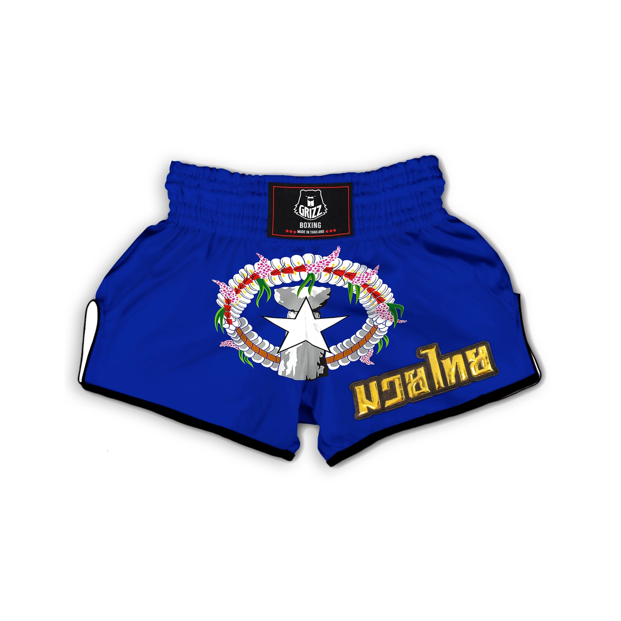 Flag Of the Northern Mariana Islands Muay Thai Boxing Shorts-grizzshop