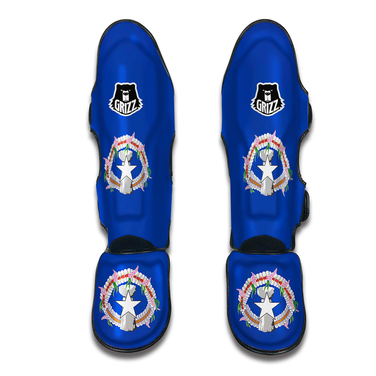 Flag Of the Northern Mariana Islands Muay Thai Shin Guards-grizzshop