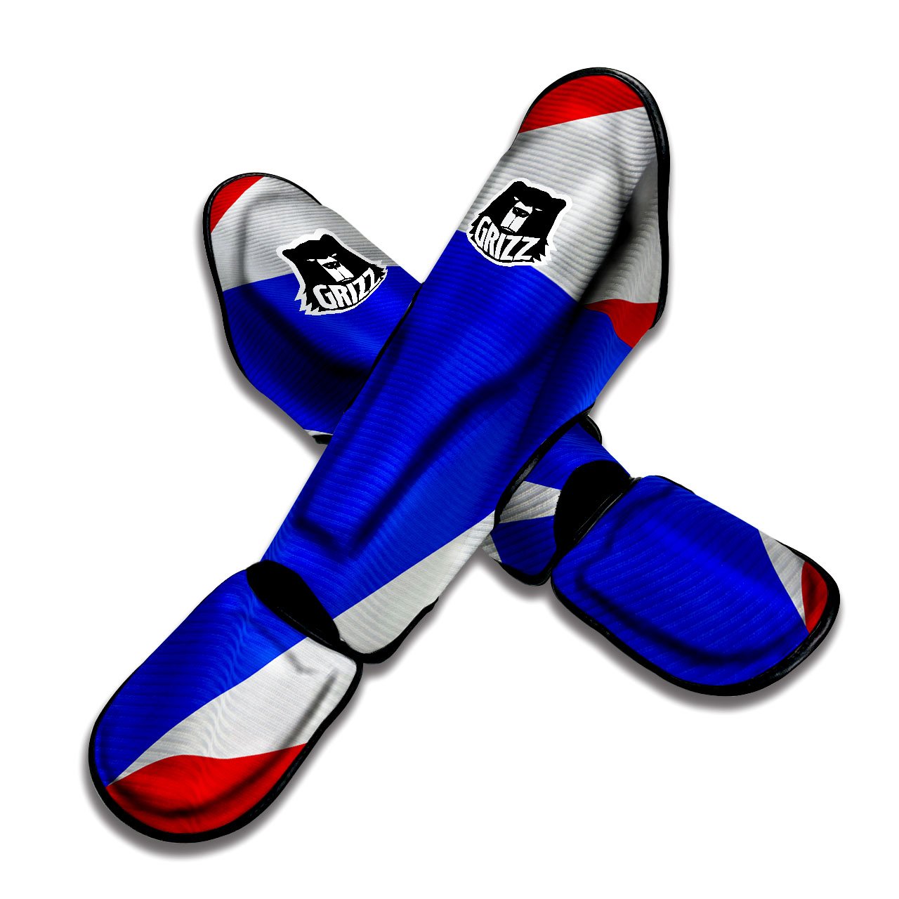 Flag Puerto Rican Print Muay Thai Shin Guards-grizzshop