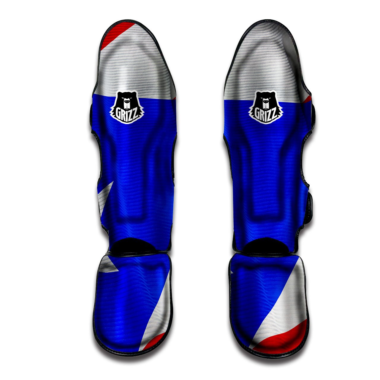 Flag Puerto Rican Print Muay Thai Shin Guards-grizzshop