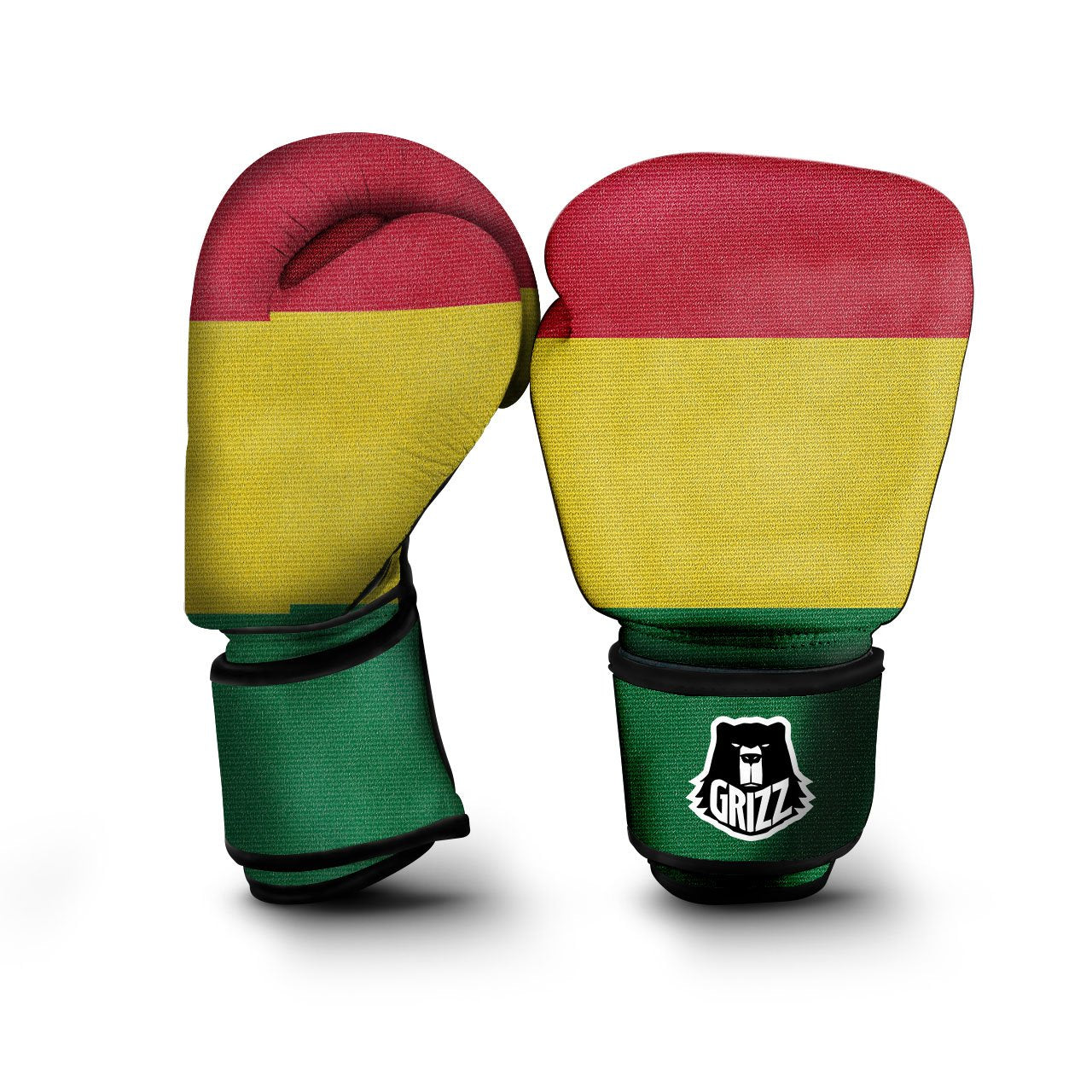 Flag Rasta Print Boxing Gloves-grizzshop