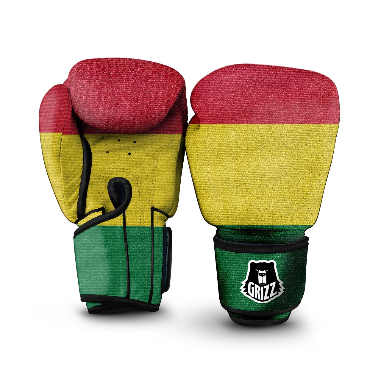 Flag Rasta Print Boxing Gloves-grizzshop