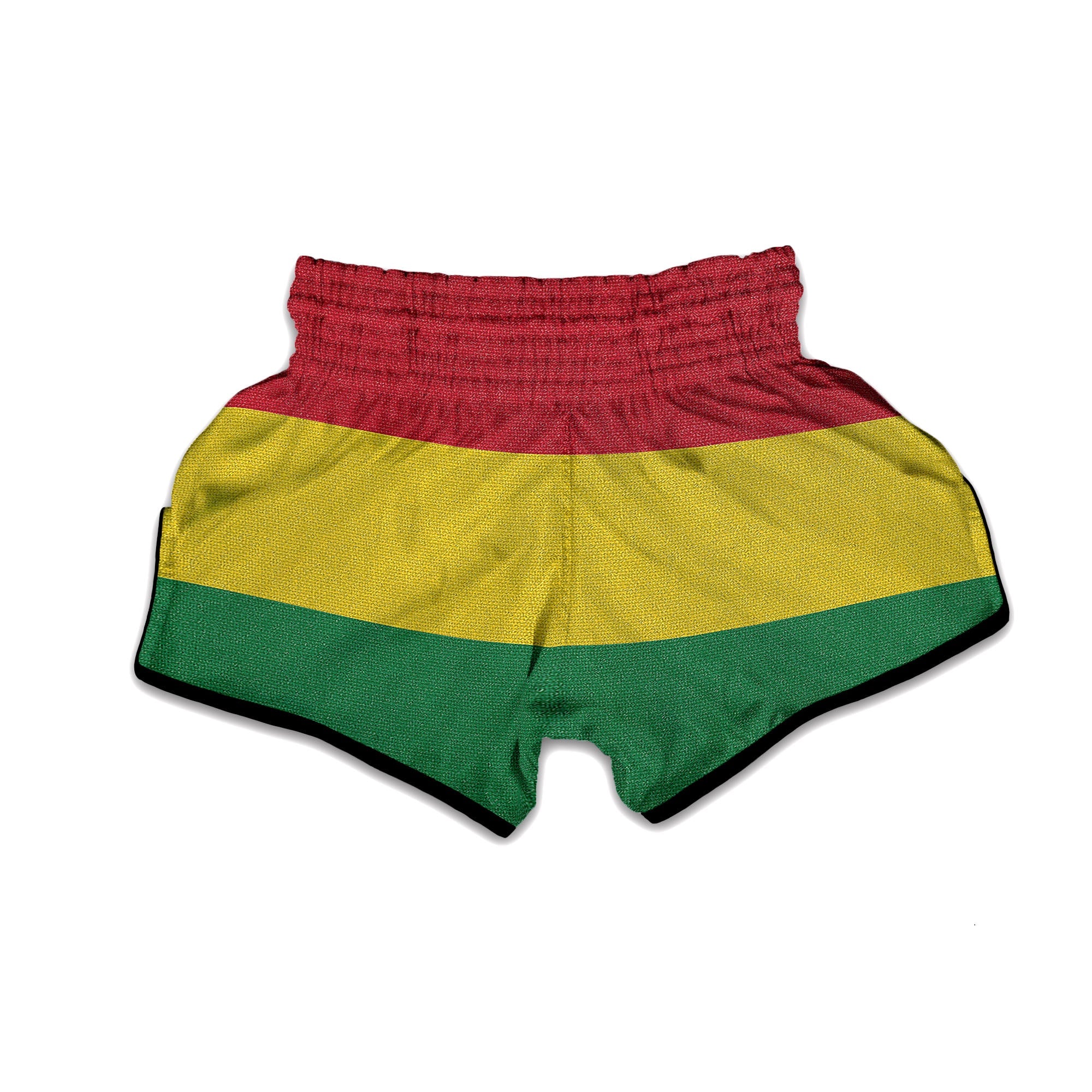 Flag Rasta Print Muay Thai Boxing Shorts-grizzshop