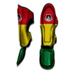 Flag Rasta Print Muay Thai Shin Guards-grizzshop