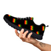 Flag Rasta Print Pattern Black Sneaker-grizzshop