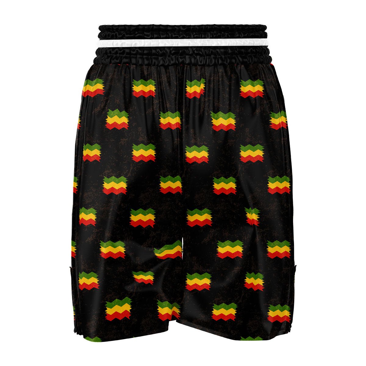 Flag Rasta Print Pattern Boxing Shorts-grizzshop