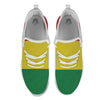 Flag Rasta Print White Athletic Shoes-grizzshop