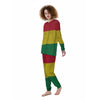 Flag Rasta Print Women's Pajamas-grizzshop