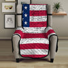 Flag USA Grunge Print Armchair Protector-grizzshop