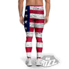 Flag USA Grunge Print Men's Leggings-grizzshop