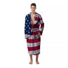 Flag USA Grunge Print Men's Robe-grizzshop