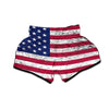 Flag USA Grunge Print Muay Thai Boxing Shorts-grizzshop