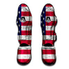 Flag USA Grunge Print Muay Thai Shin Guards-grizzshop