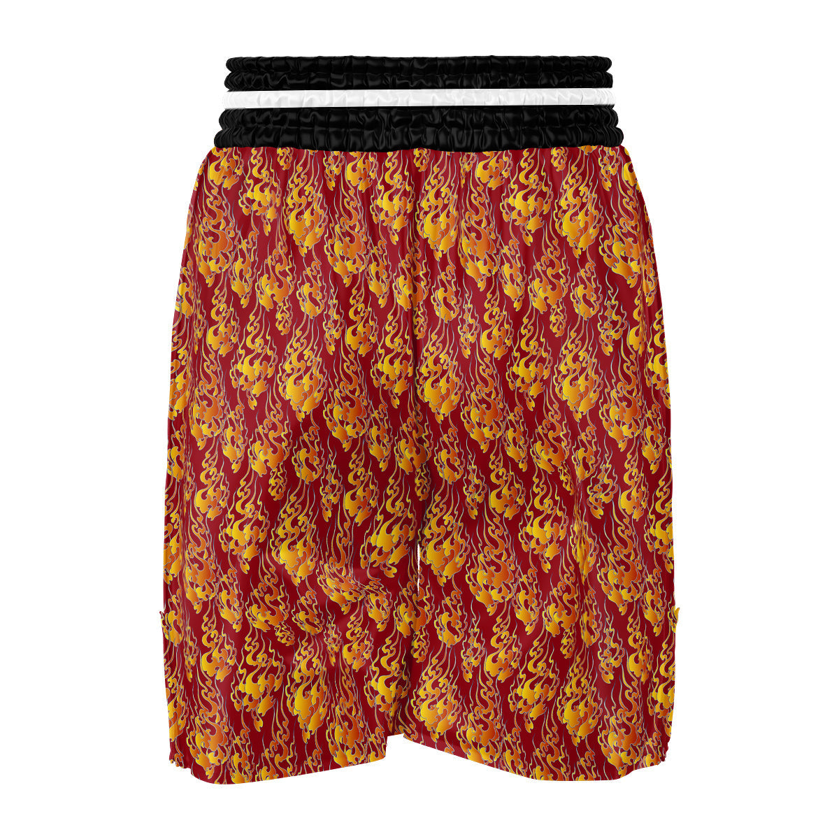 Flame Burning Japanese Art Print Pattern Boxing Shorts-grizzshop