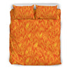 Flame Fire Pattern Print Duvet Cover Bedding Set-grizzshop